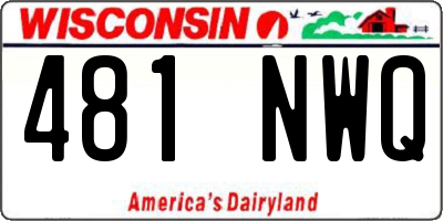 WI license plate 481NWQ