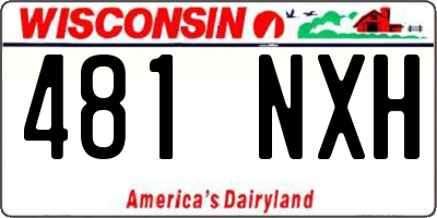 WI license plate 481NXH