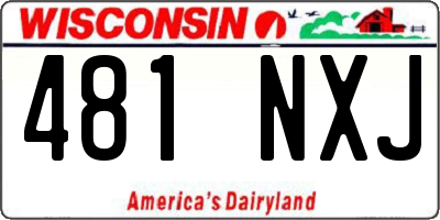 WI license plate 481NXJ