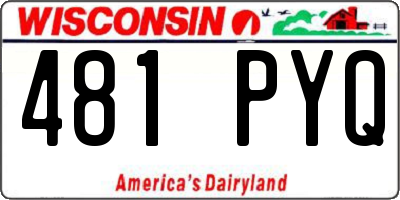 WI license plate 481PYQ