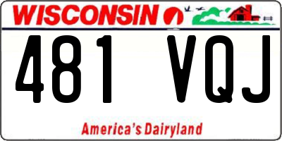 WI license plate 481VQJ