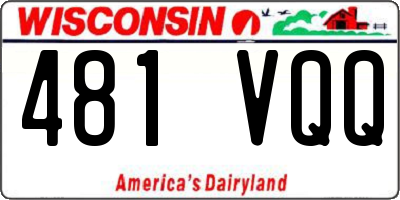 WI license plate 481VQQ