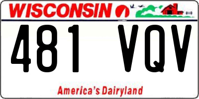 WI license plate 481VQV