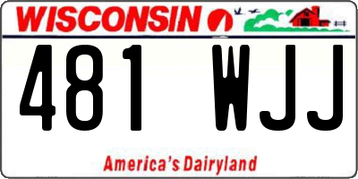 WI license plate 481WJJ