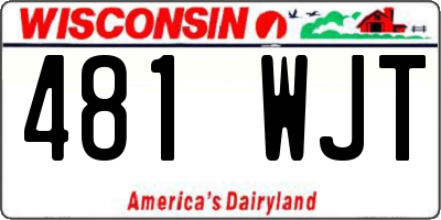WI license plate 481WJT