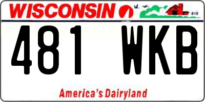 WI license plate 481WKB