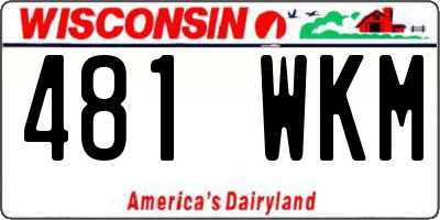 WI license plate 481WKM