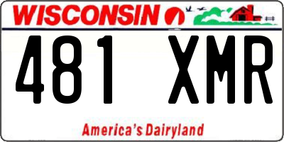WI license plate 481XMR