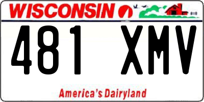 WI license plate 481XMV