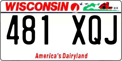 WI license plate 481XQJ