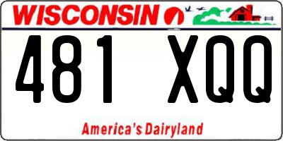 WI license plate 481XQQ