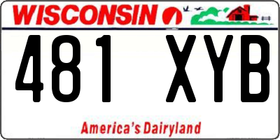 WI license plate 481XYB
