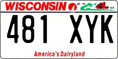 WI license plate 481XYK