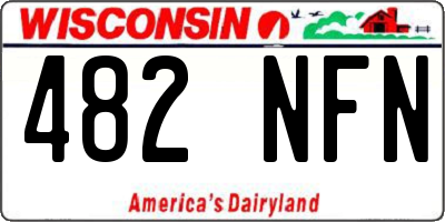 WI license plate 482NFN