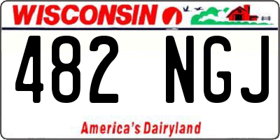 WI license plate 482NGJ