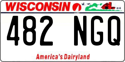 WI license plate 482NGQ