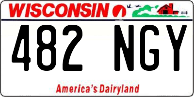 WI license plate 482NGY