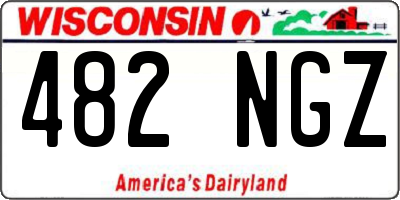 WI license plate 482NGZ
