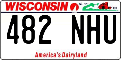 WI license plate 482NHU