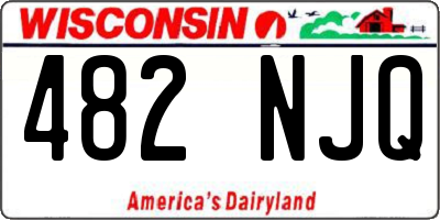 WI license plate 482NJQ