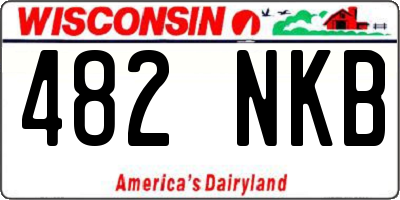 WI license plate 482NKB