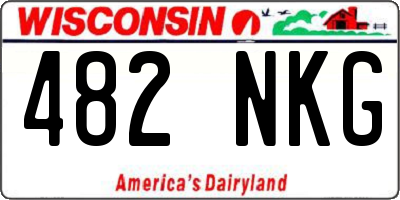 WI license plate 482NKG