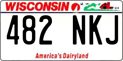 WI license plate 482NKJ