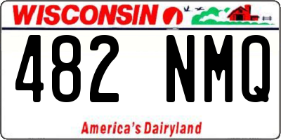 WI license plate 482NMQ