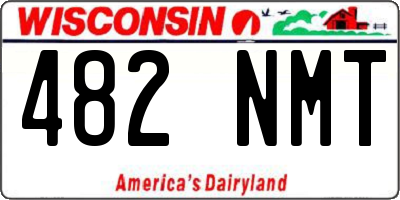 WI license plate 482NMT