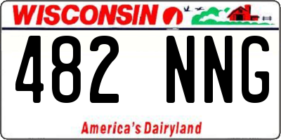 WI license plate 482NNG