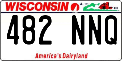 WI license plate 482NNQ
