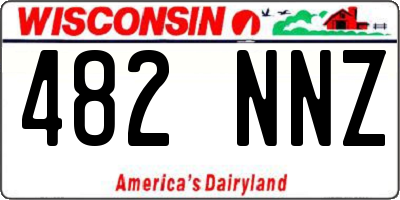 WI license plate 482NNZ