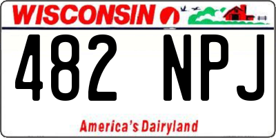 WI license plate 482NPJ