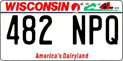 WI license plate 482NPQ