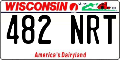 WI license plate 482NRT