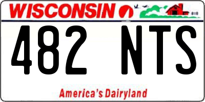WI license plate 482NTS