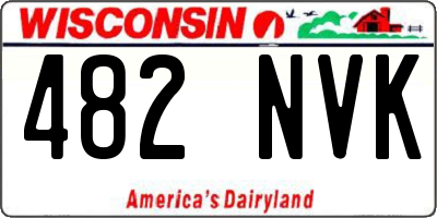 WI license plate 482NVK