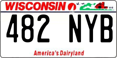 WI license plate 482NYB