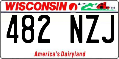 WI license plate 482NZJ