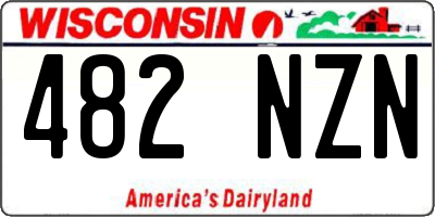 WI license plate 482NZN