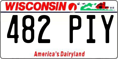 WI license plate 482PIY