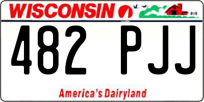 WI license plate 482PJJ