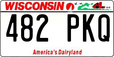 WI license plate 482PKQ