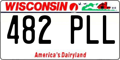 WI license plate 482PLL
