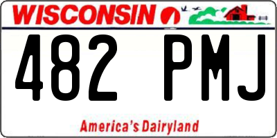 WI license plate 482PMJ