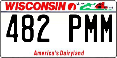 WI license plate 482PMM
