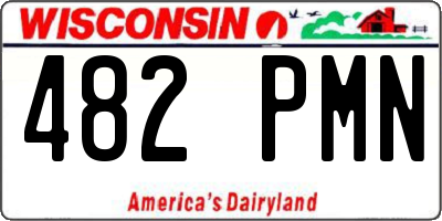 WI license plate 482PMN