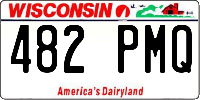 WI license plate 482PMQ