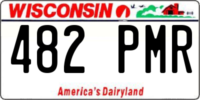 WI license plate 482PMR