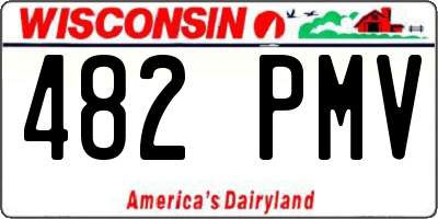WI license plate 482PMV